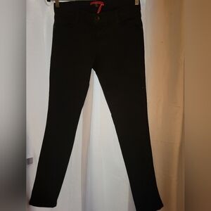* * ALICE + OLIVIA black mid rise straight leg jeans 👖
